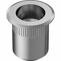 Bsc Preferred Aluminum Heavy-Duty Rivet Nut 5/16-18 Internal Thread.027-.150 Material Thickness, 10PK 94020A351